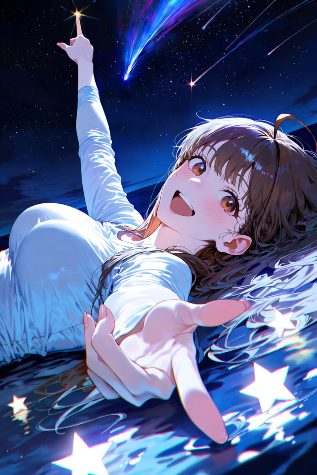 星降る湖にて