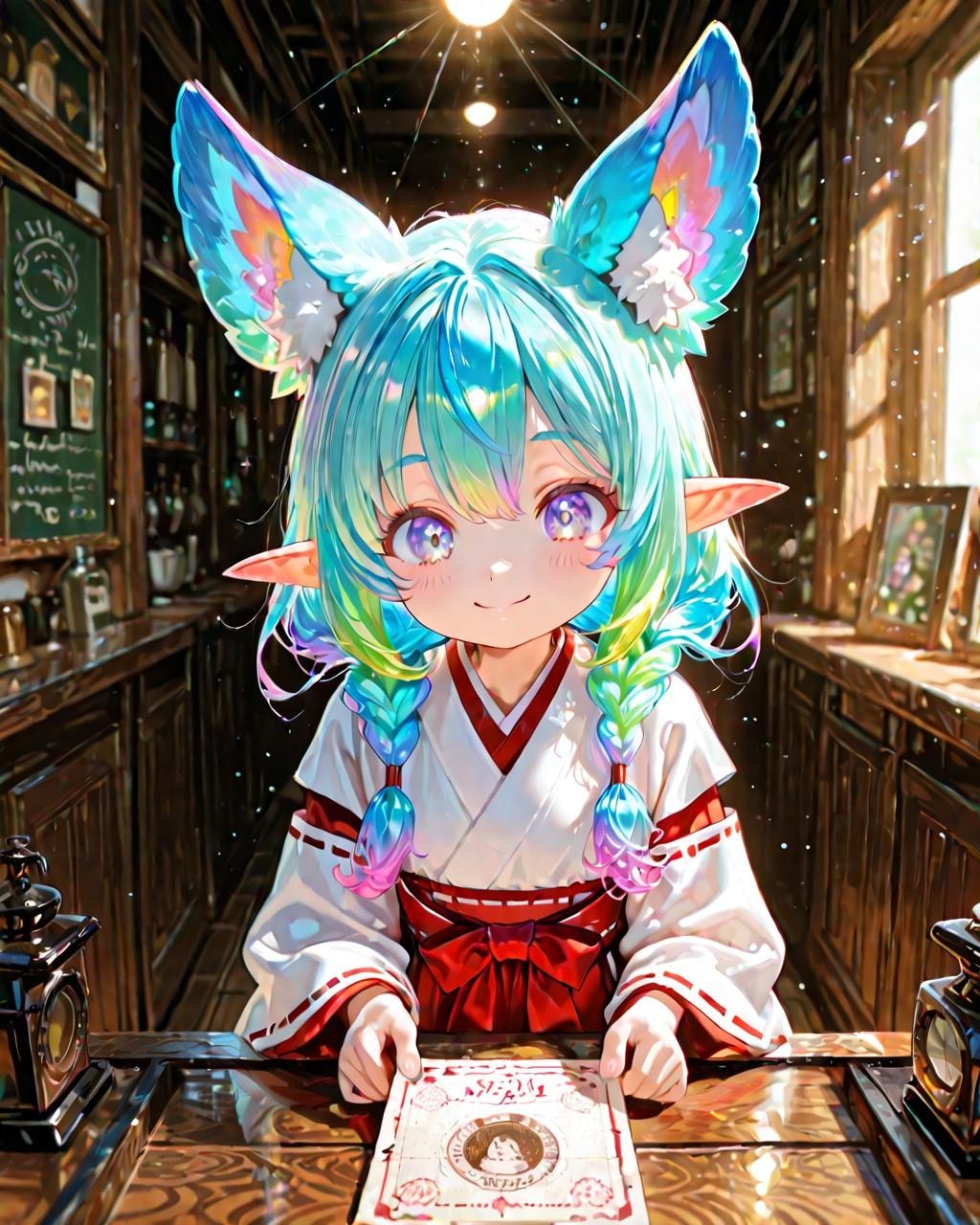 5枚）御朱印と巫女さん