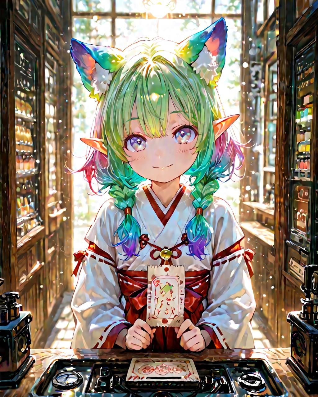 5枚）御朱印と巫女さん