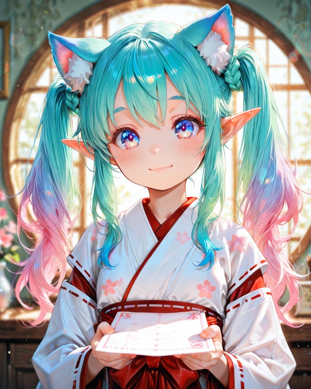 5枚）御朱印と巫女さん