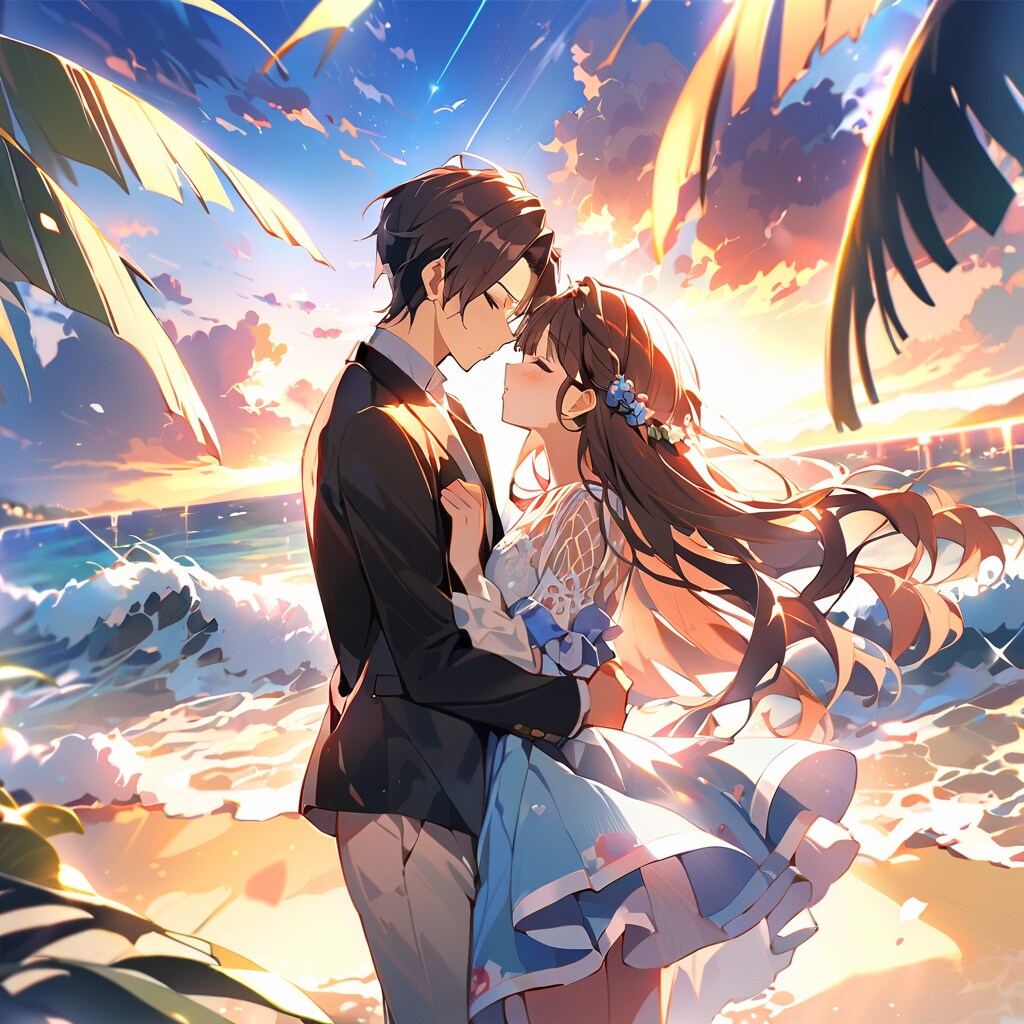 接吻 | の人気AIイラスト・グラビア