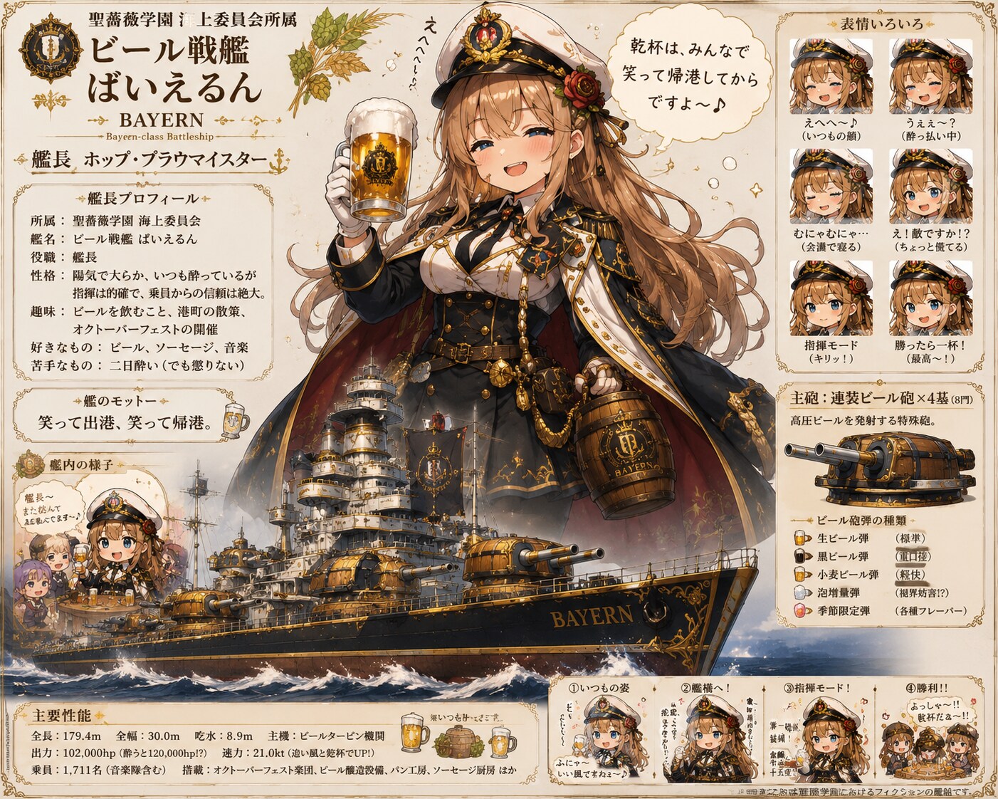 聖薔薇学園編〜ビール戦艦ばいえるん〜