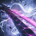 サイバーテックな女性と剣 4枚目