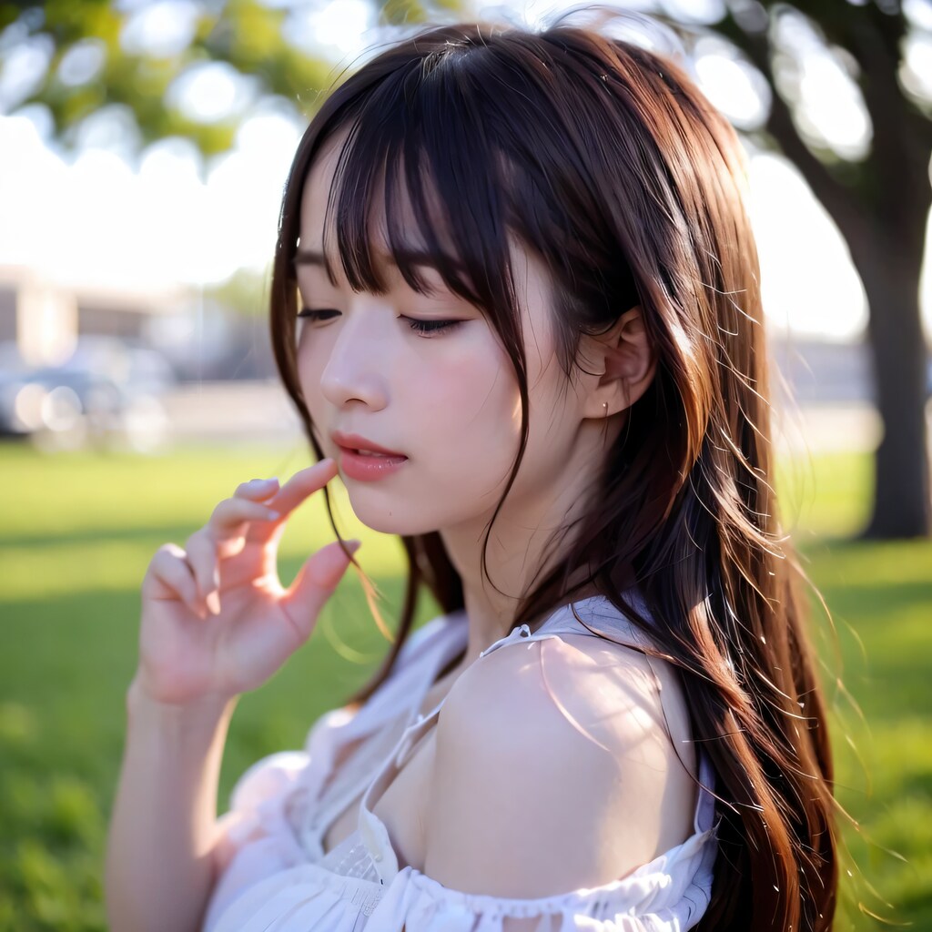 黒髪ロングでワンピースの美女５９