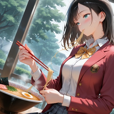 ラーメンを食べていただいた(難しい・・・