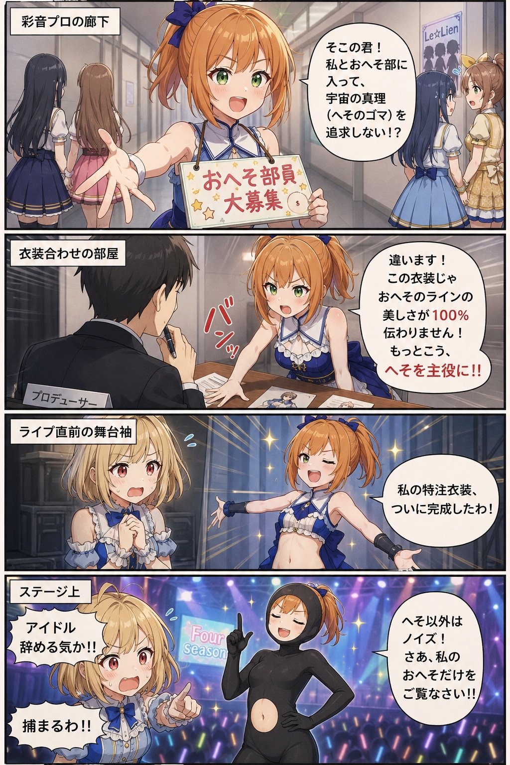 アキナ奮闘中〜おへそ愛とおへそ部休部？編