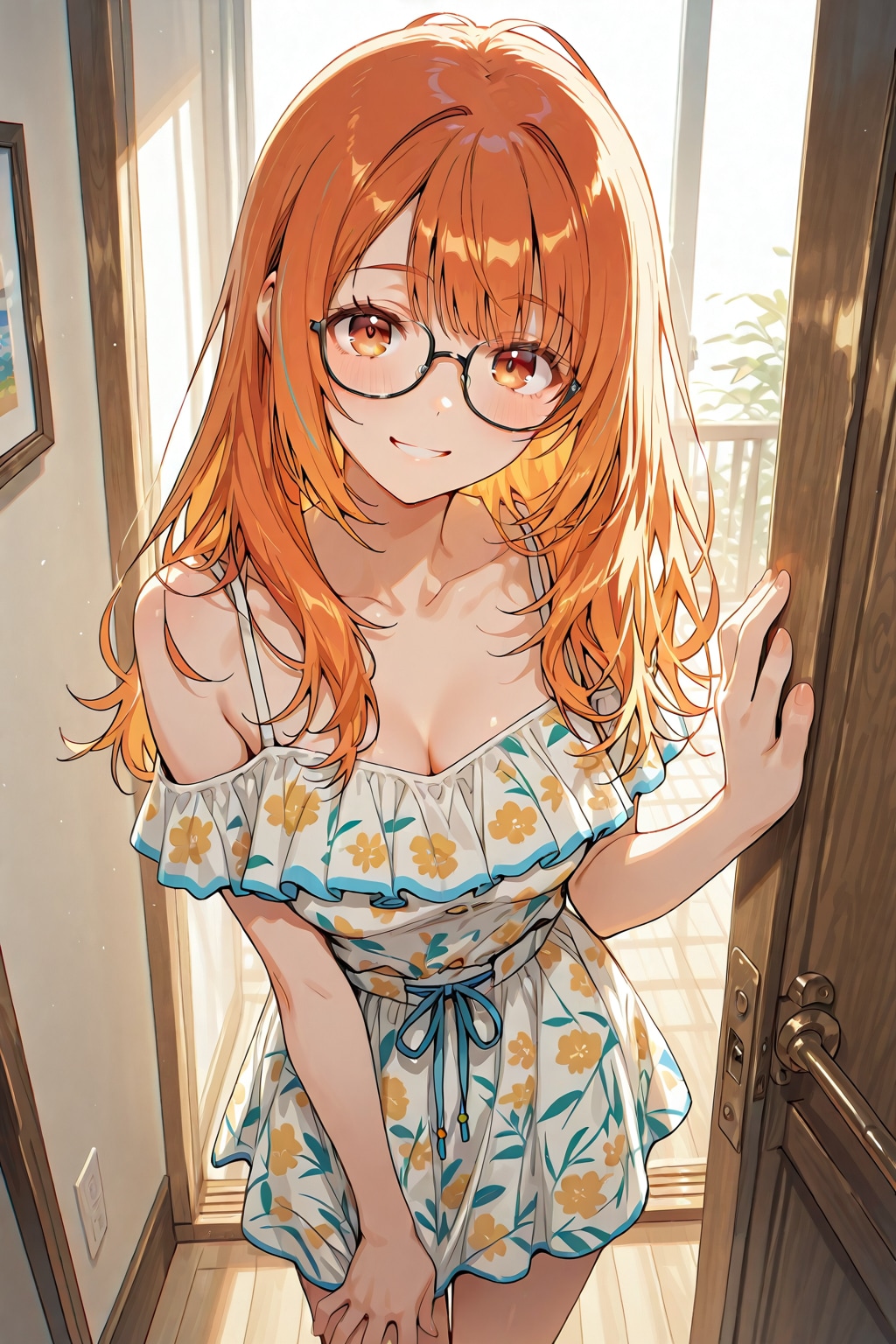 メガネ美少女
