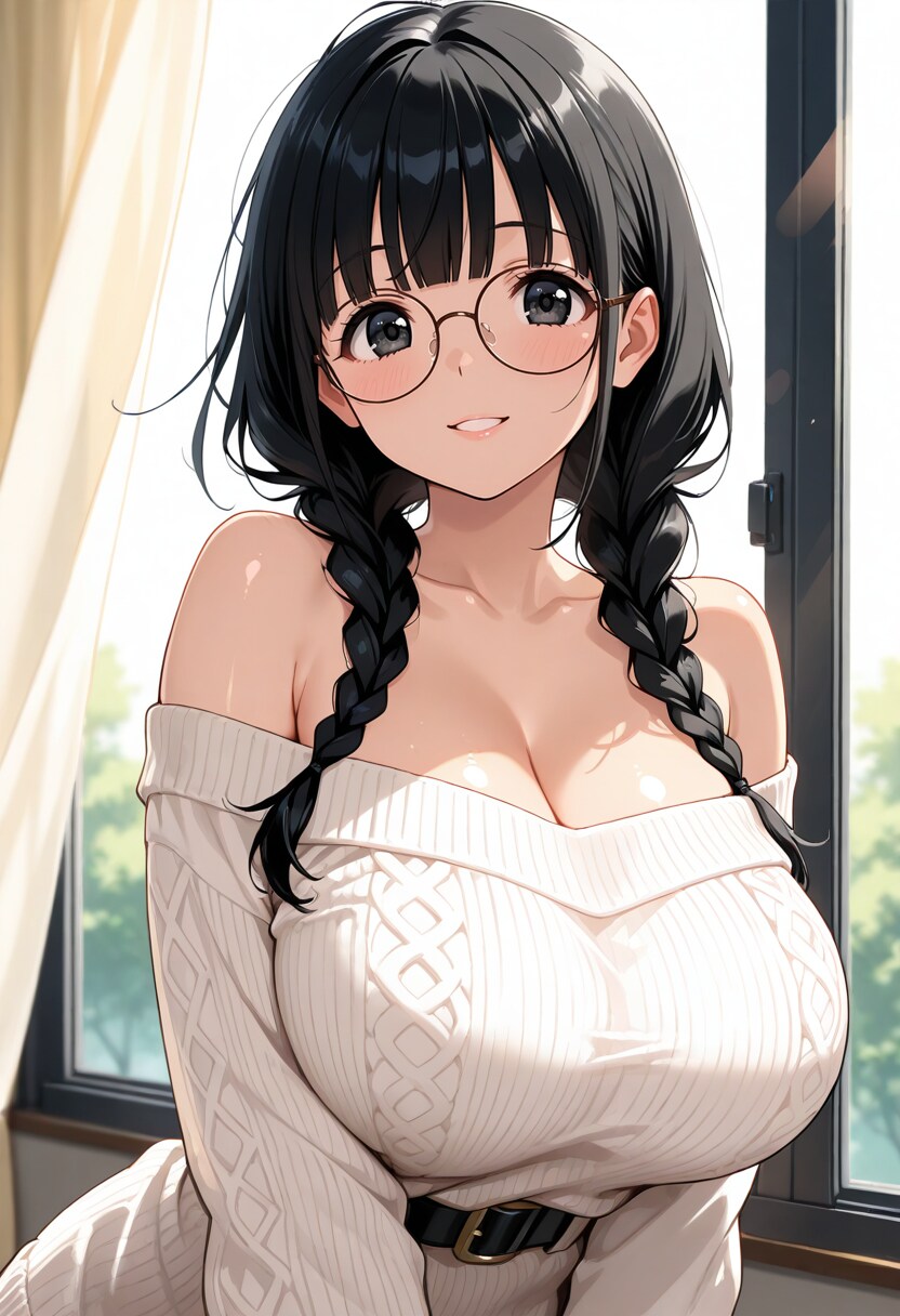 午後の窓辺で