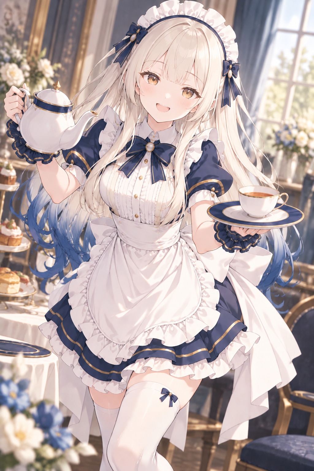 謎のお皿から生まれたメイド | の人気AIイラスト・グラビア