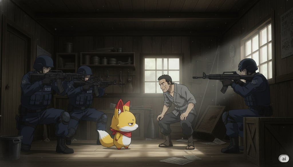 ごん、おまいだったのか…俺を警察に通報したのは…。 | の人気AIイラスト・グラビア