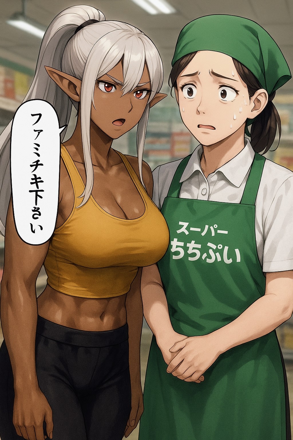 褐色エルフお姉やん