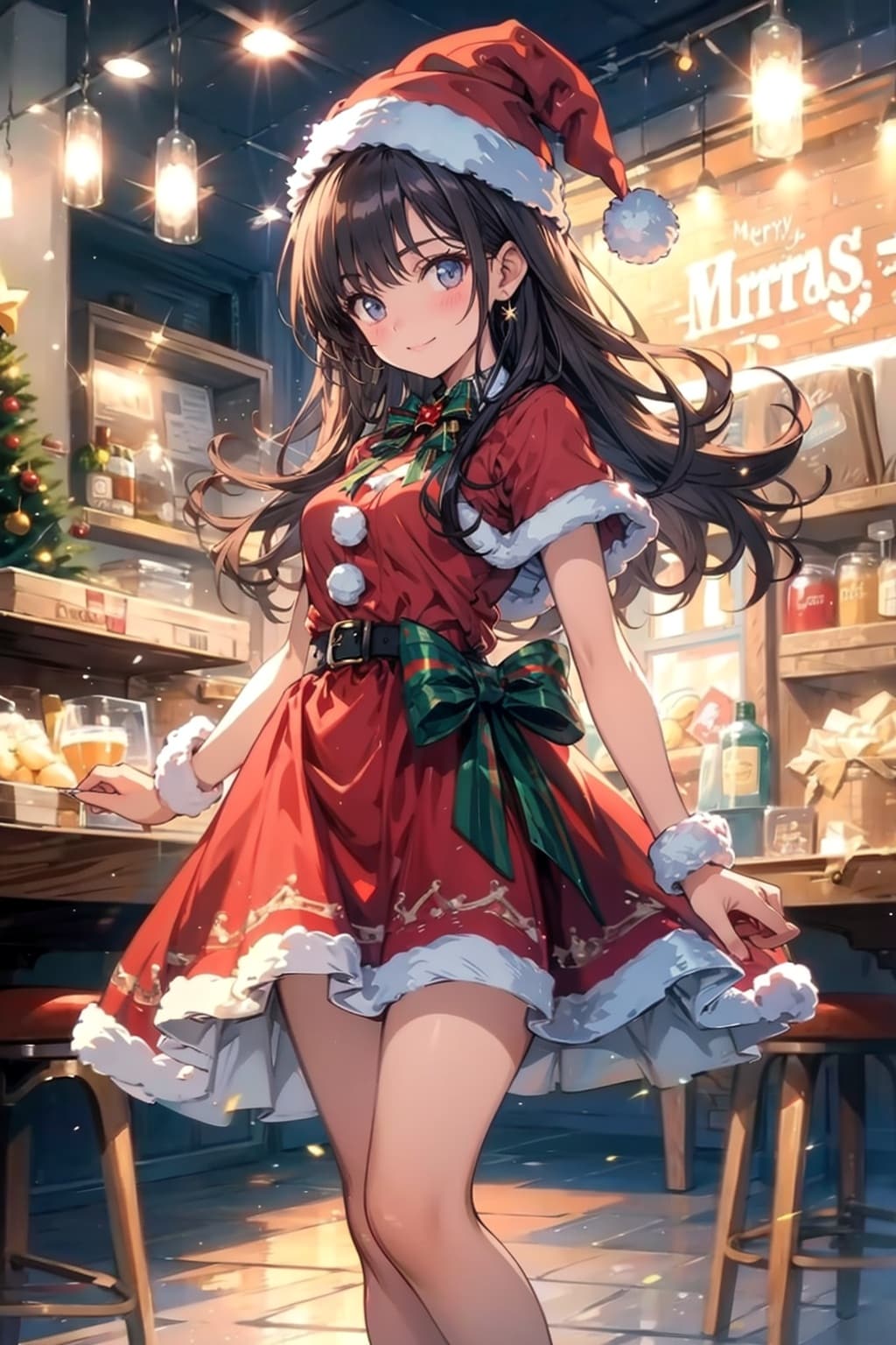 サンタコスの美少女