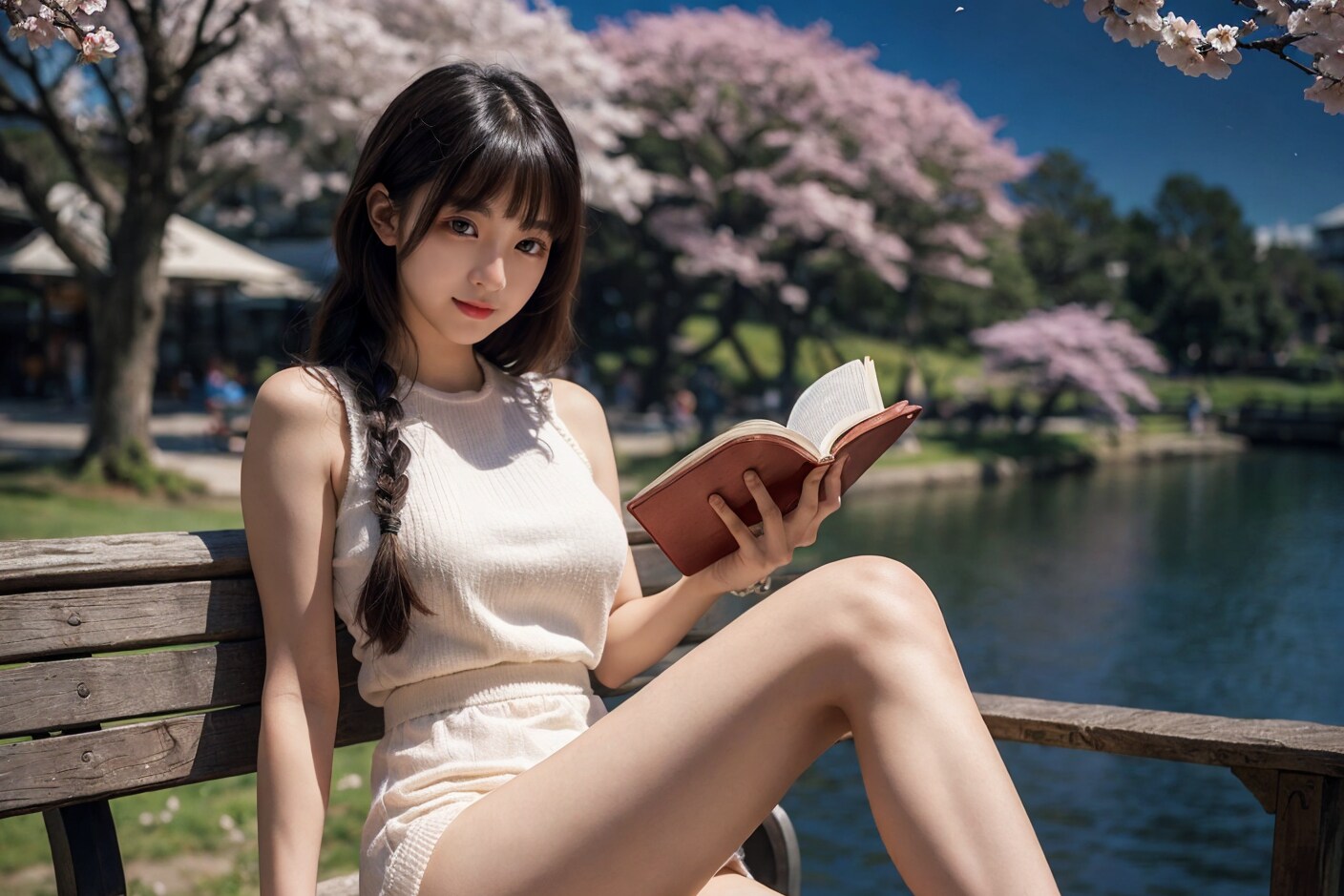 野外読書　おはようございます