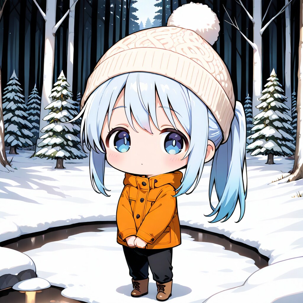 SDあおいちゃんの冬景色