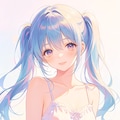女の子、アニメ風のイラスト、キャミソール(2) 12枚目