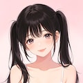 女の子、アニメ風のイラスト、キャミソール(2) 7枚目