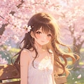 女の子、アニメ風のイラスト、キャミソール(2) 5枚目