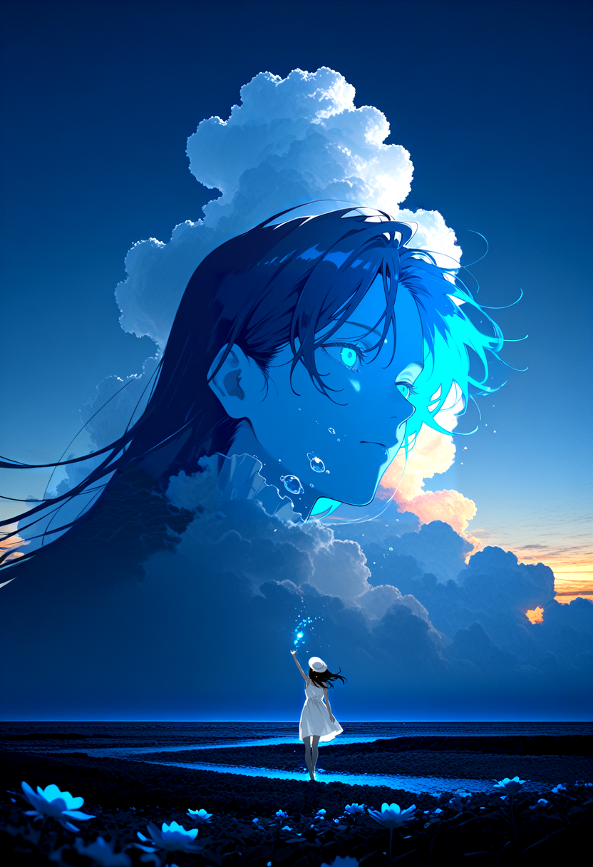 蒼の憧憬 | の人気AIイラスト・グラビア