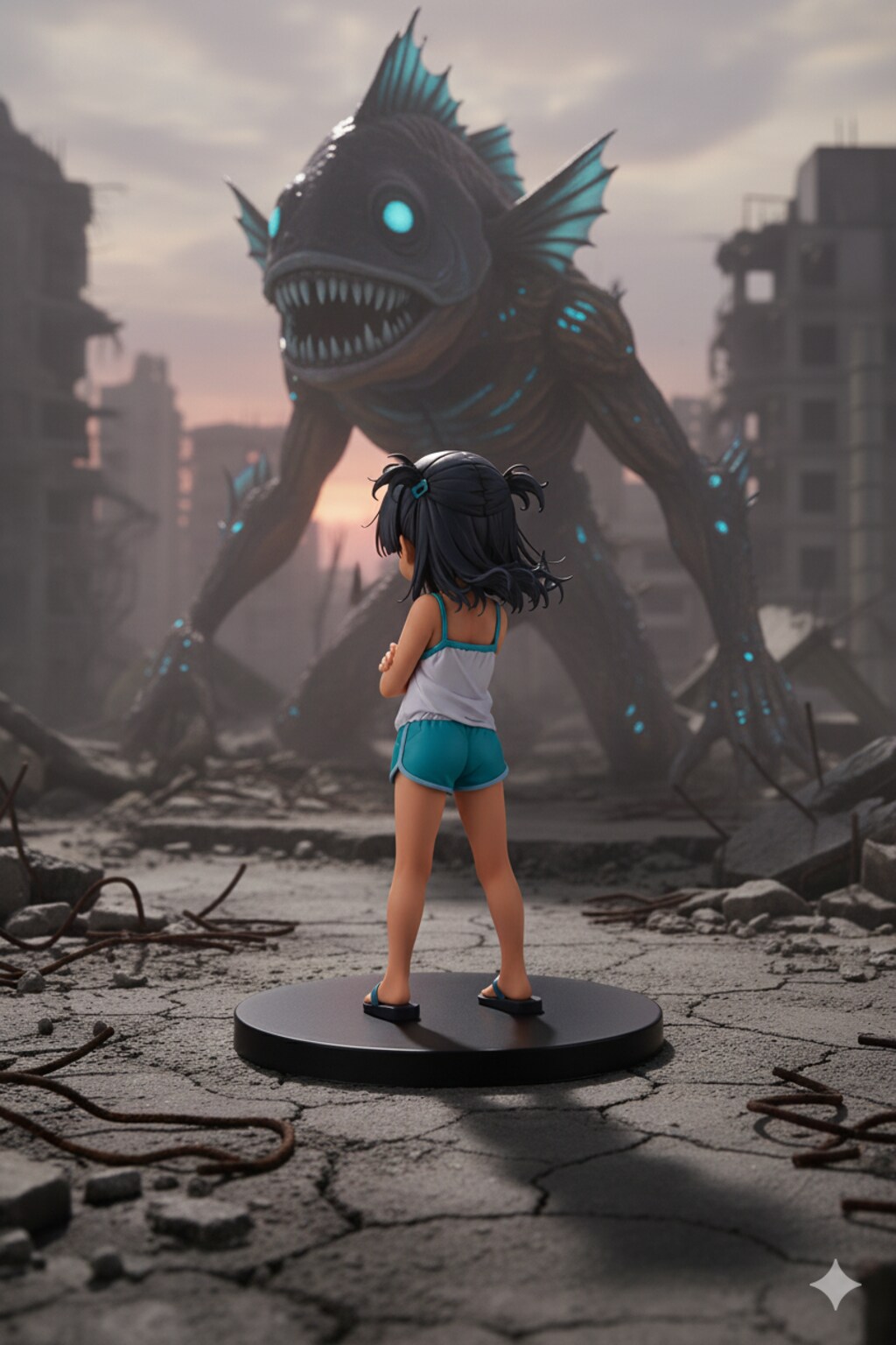 背中で語るフィギュア