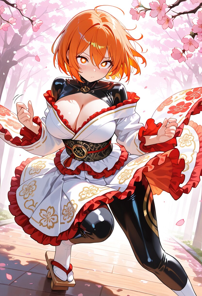 デカパイ着物キャラデザ