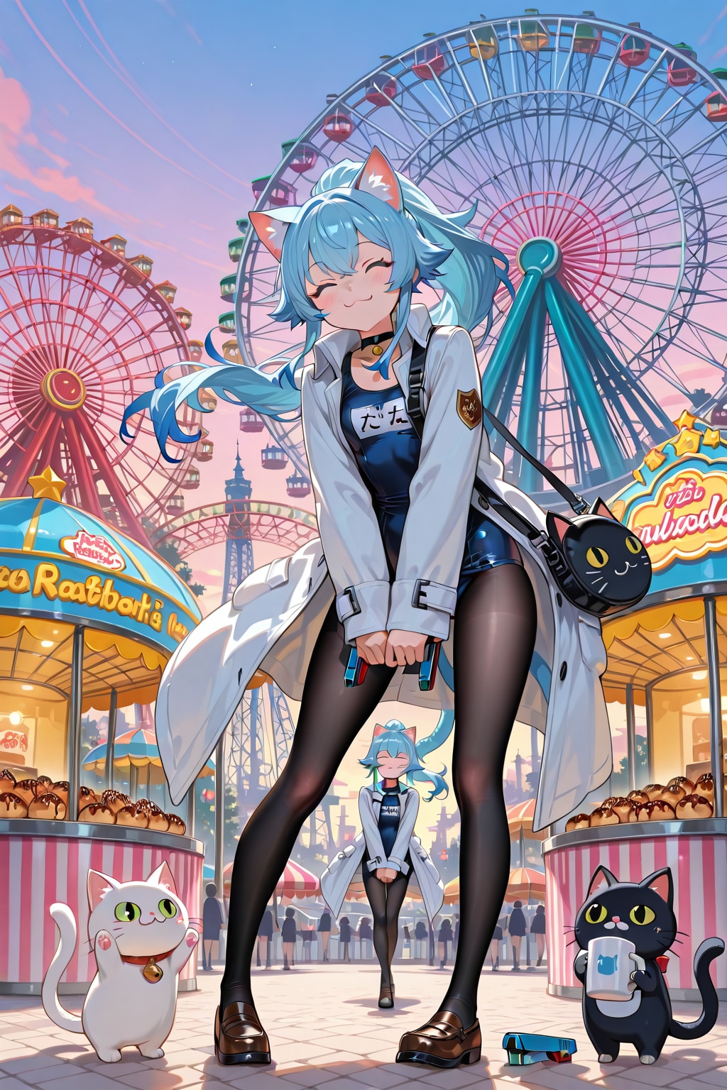 スク水の青髪ちゃん