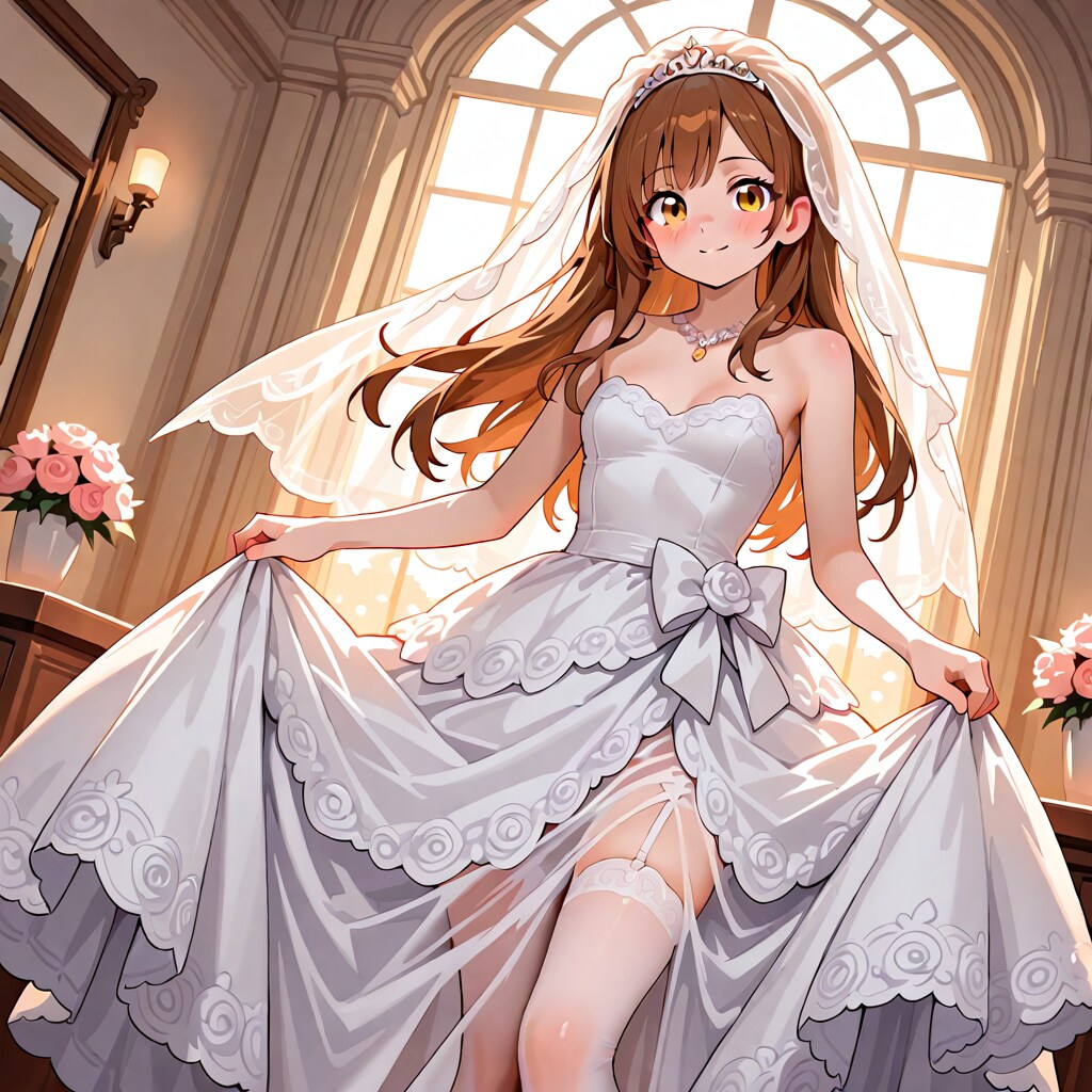 肩出しウェディングドレス