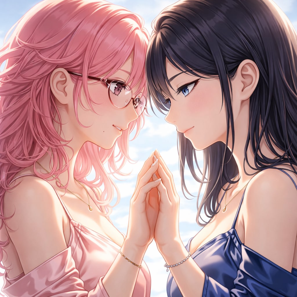 見つめ合ーうと