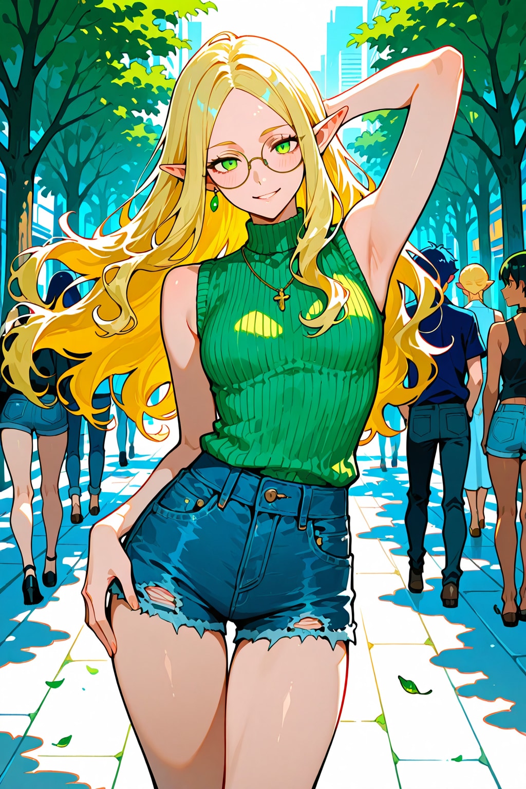 うちのエルフさんの夏コーデ