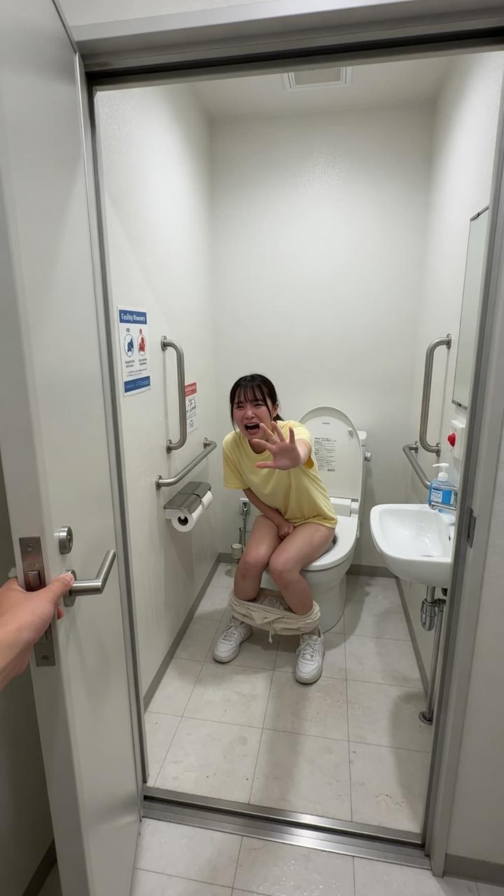 開けられてしまう個室