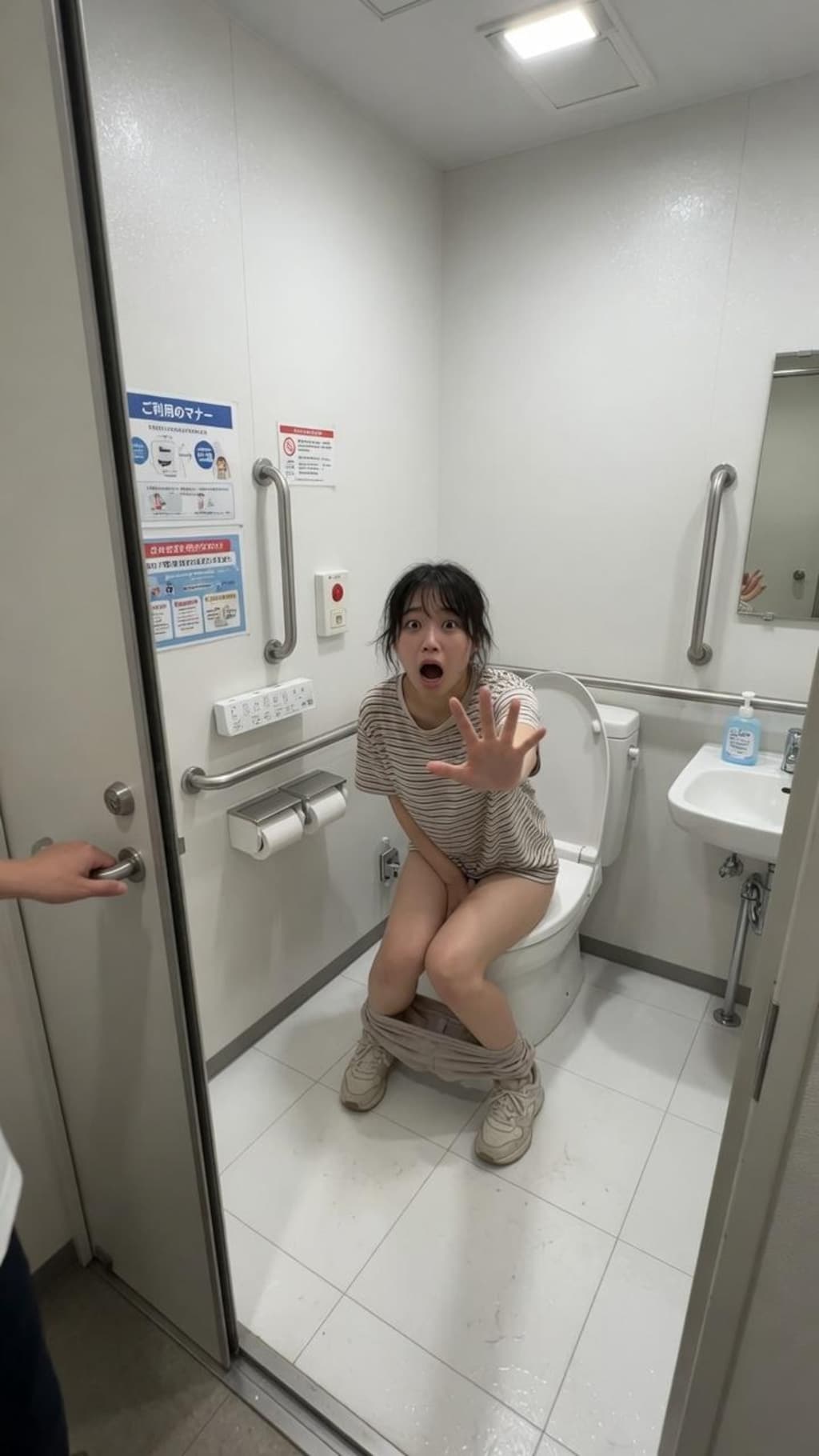 開けられてしまう個室