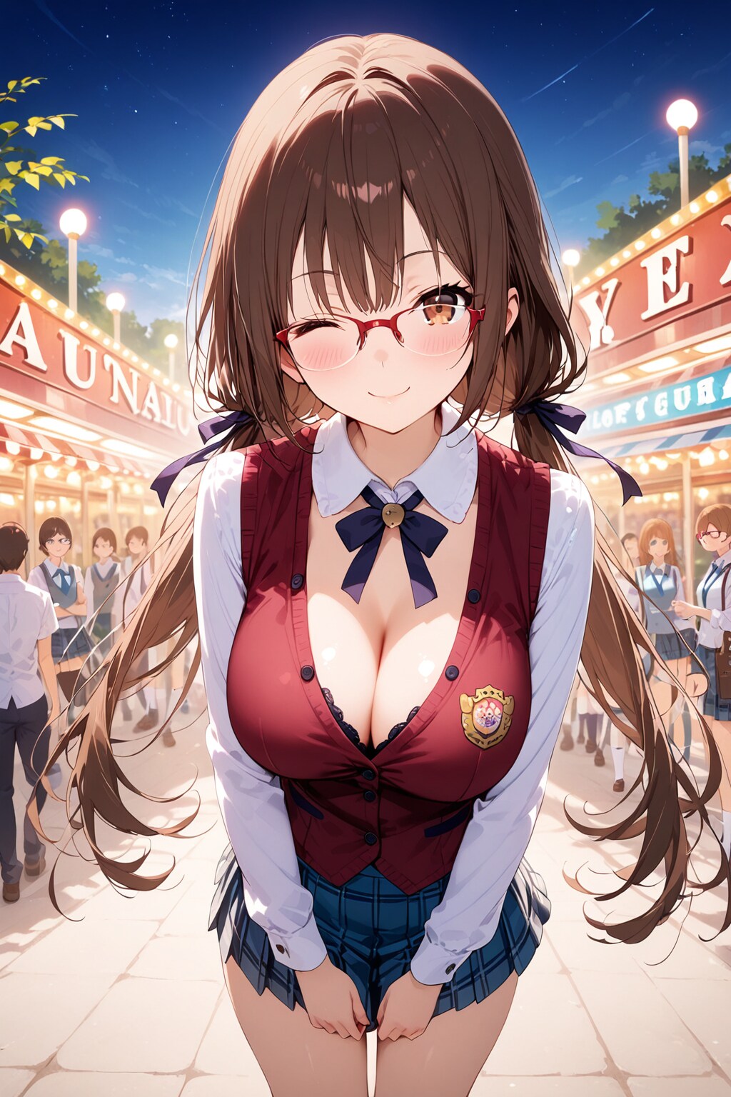 メガネ少女 | の人気AIイラスト・グラビア