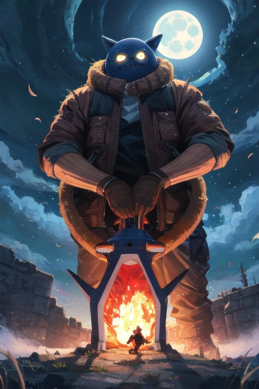 月下に佇むもの