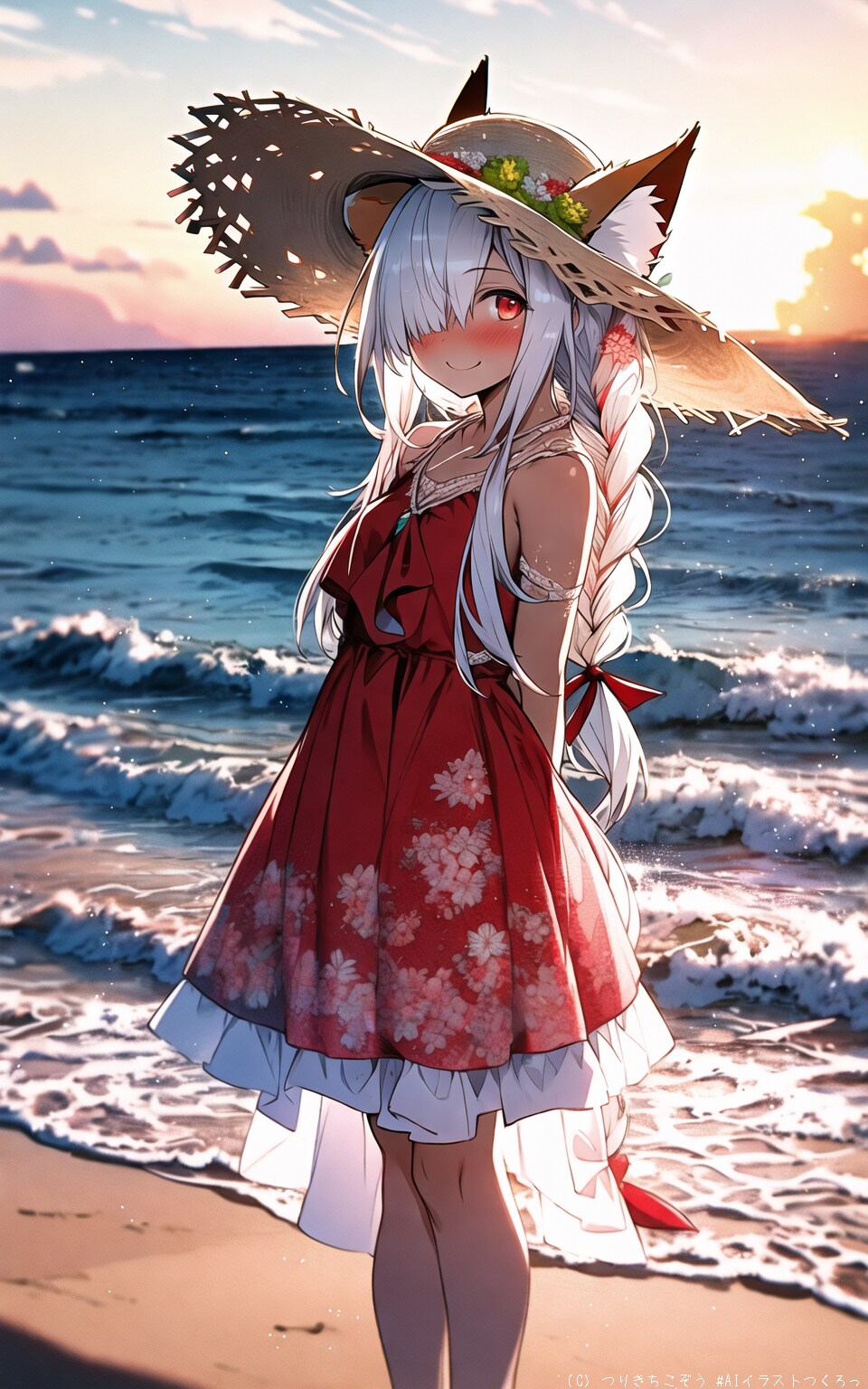 夕焼け空と雪音さん