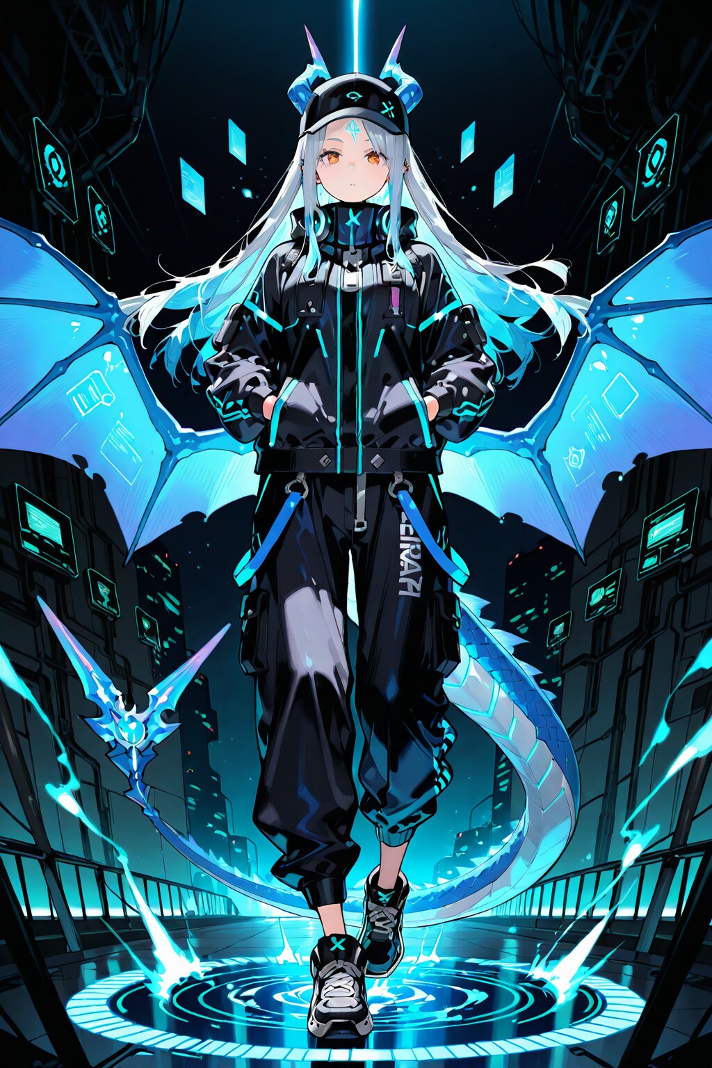 🐉 その名は「NO_NAME」：青龍のハッカーディレクター | の人気AIイラスト・グラビア