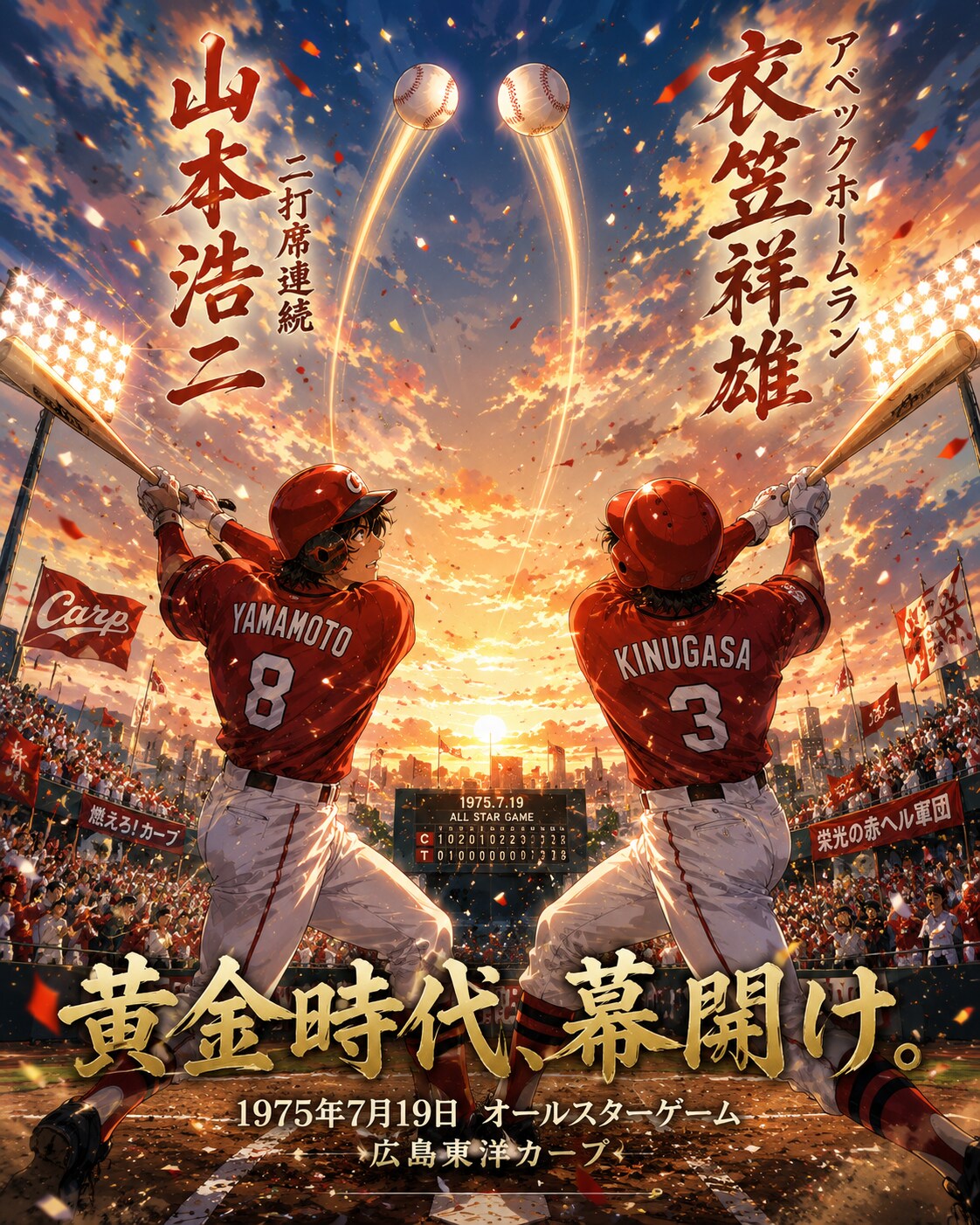 カープ黄金時代の幕開けの日と聞いて