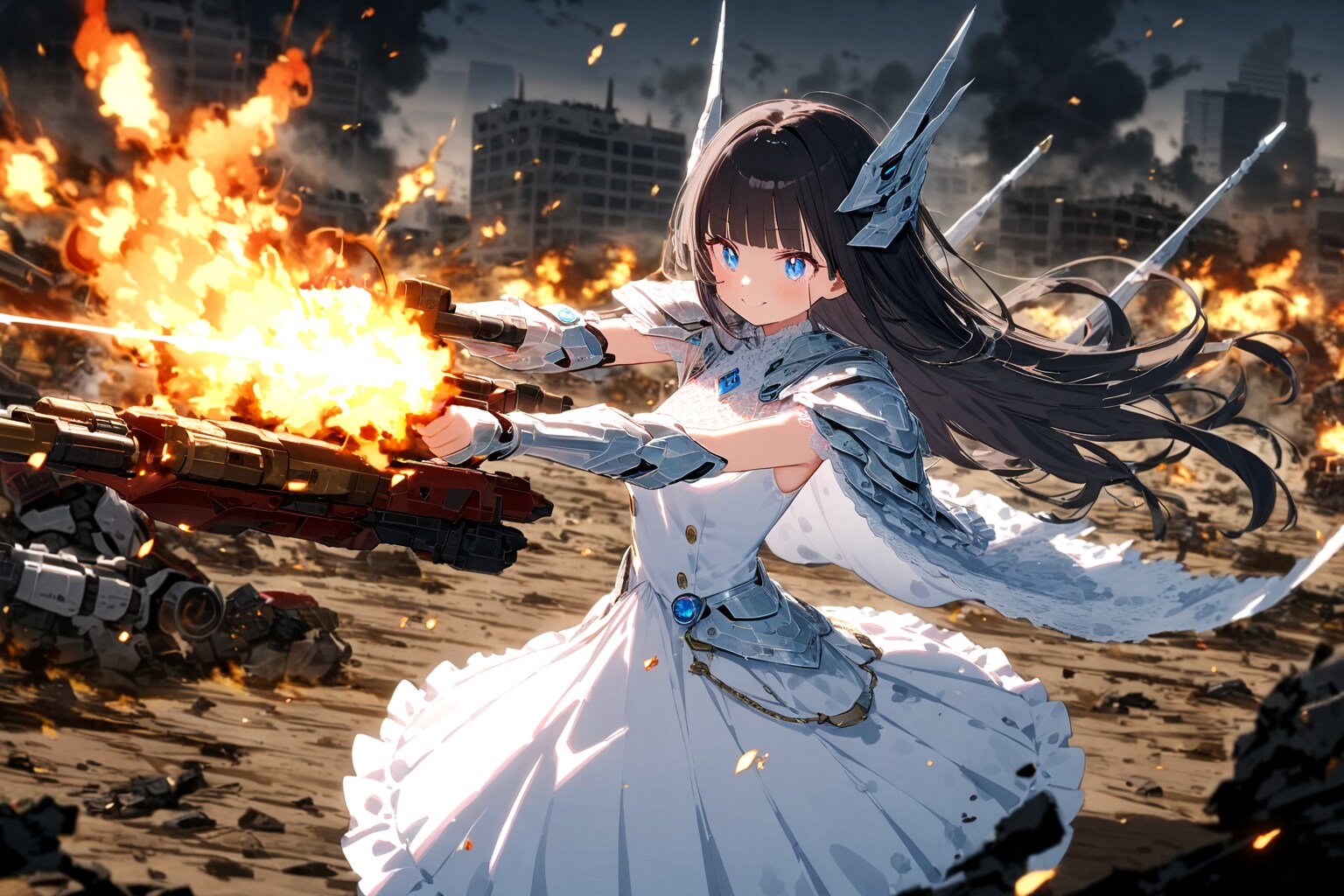硝煙と純白 | の人気AIイラスト・グラビア