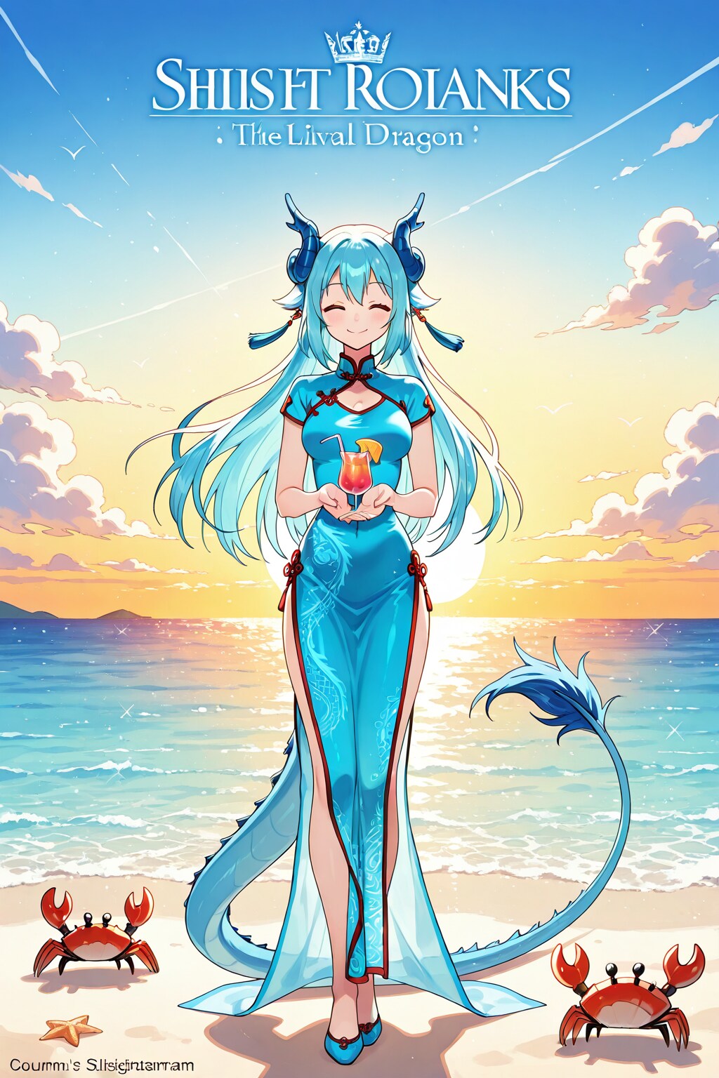 ☀【おもてなしポスター】ようこそ蒼海離宮へ。