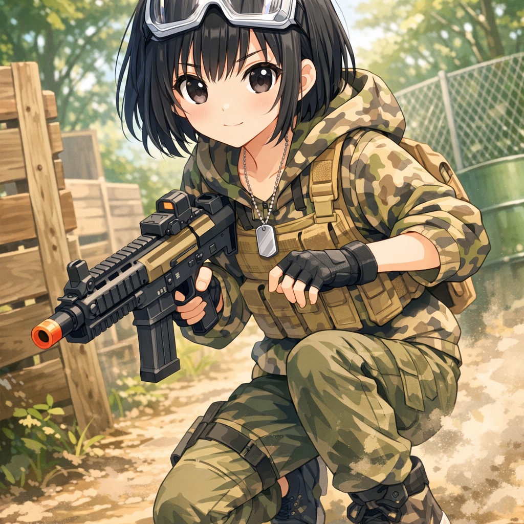 サバゲー中の女の子 | の人気AIイラスト・グラビア