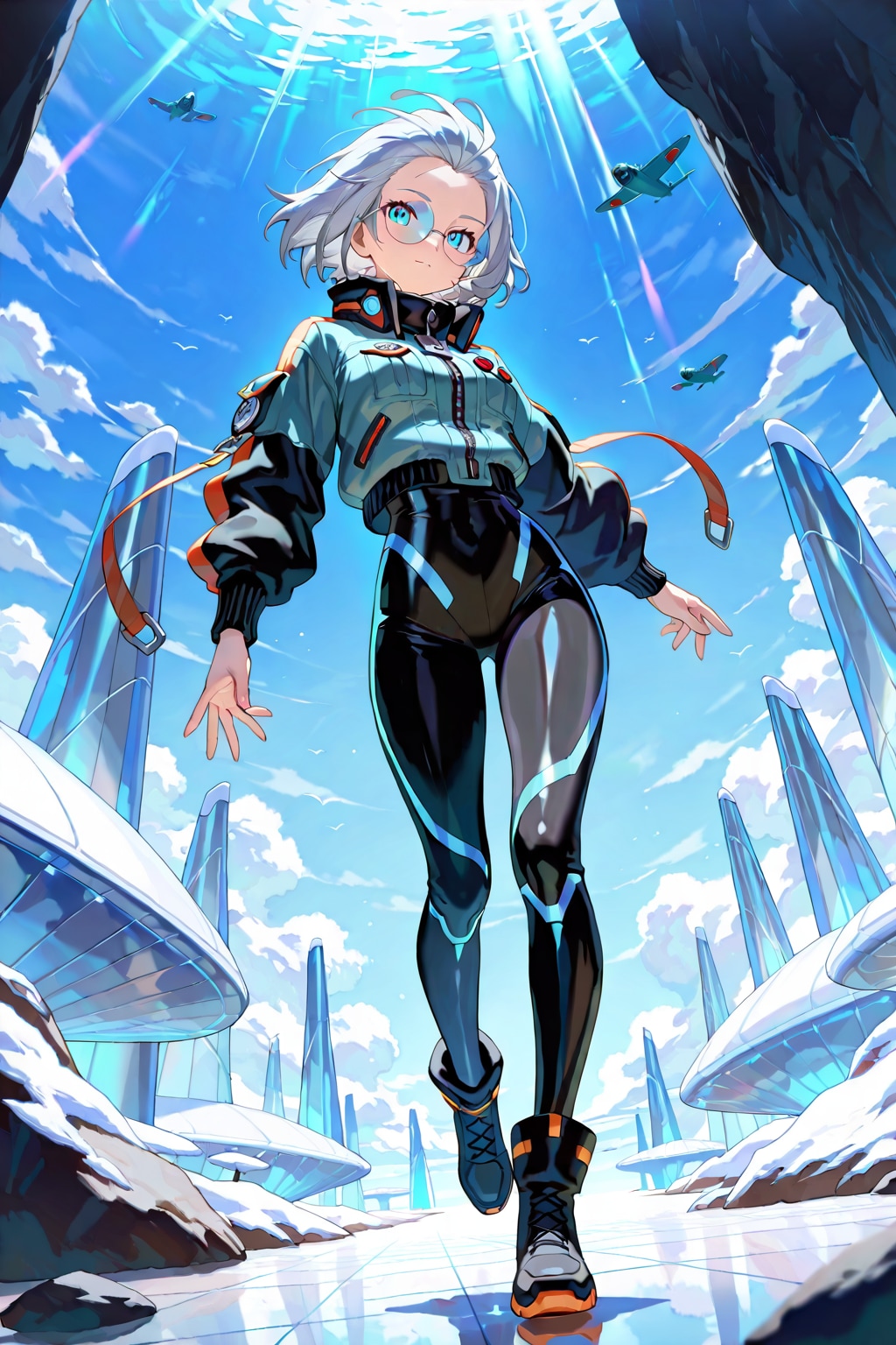 銀髪のパイロット