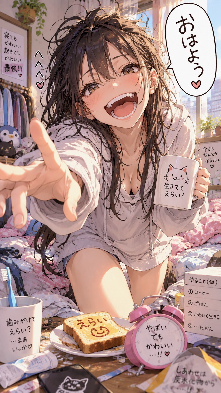 おはよう連休明け | の人気AIイラスト・グラビア
