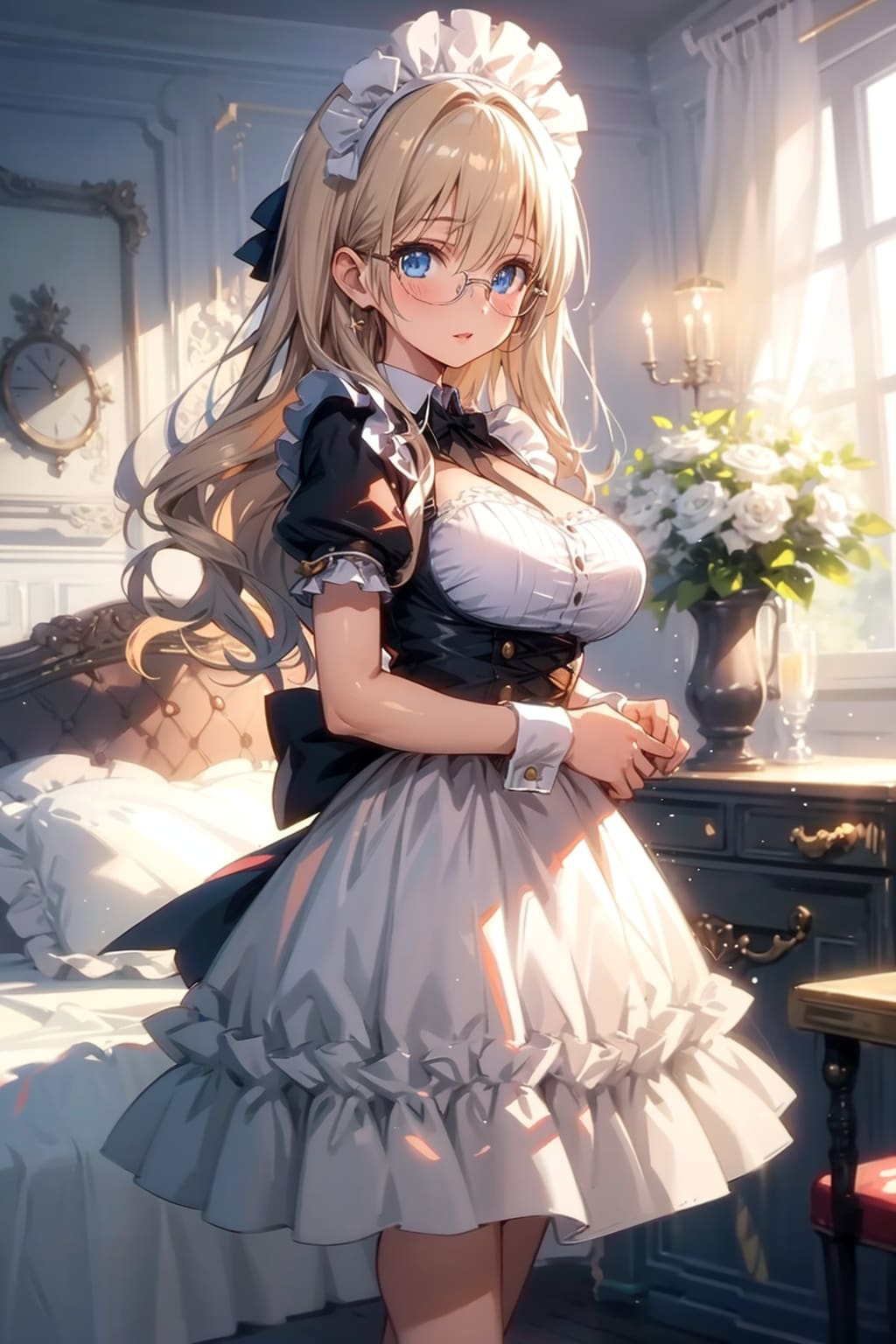 メガネ美少女メイド