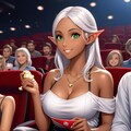 映画のお供はポップコーンのダークエルフさん 6枚目