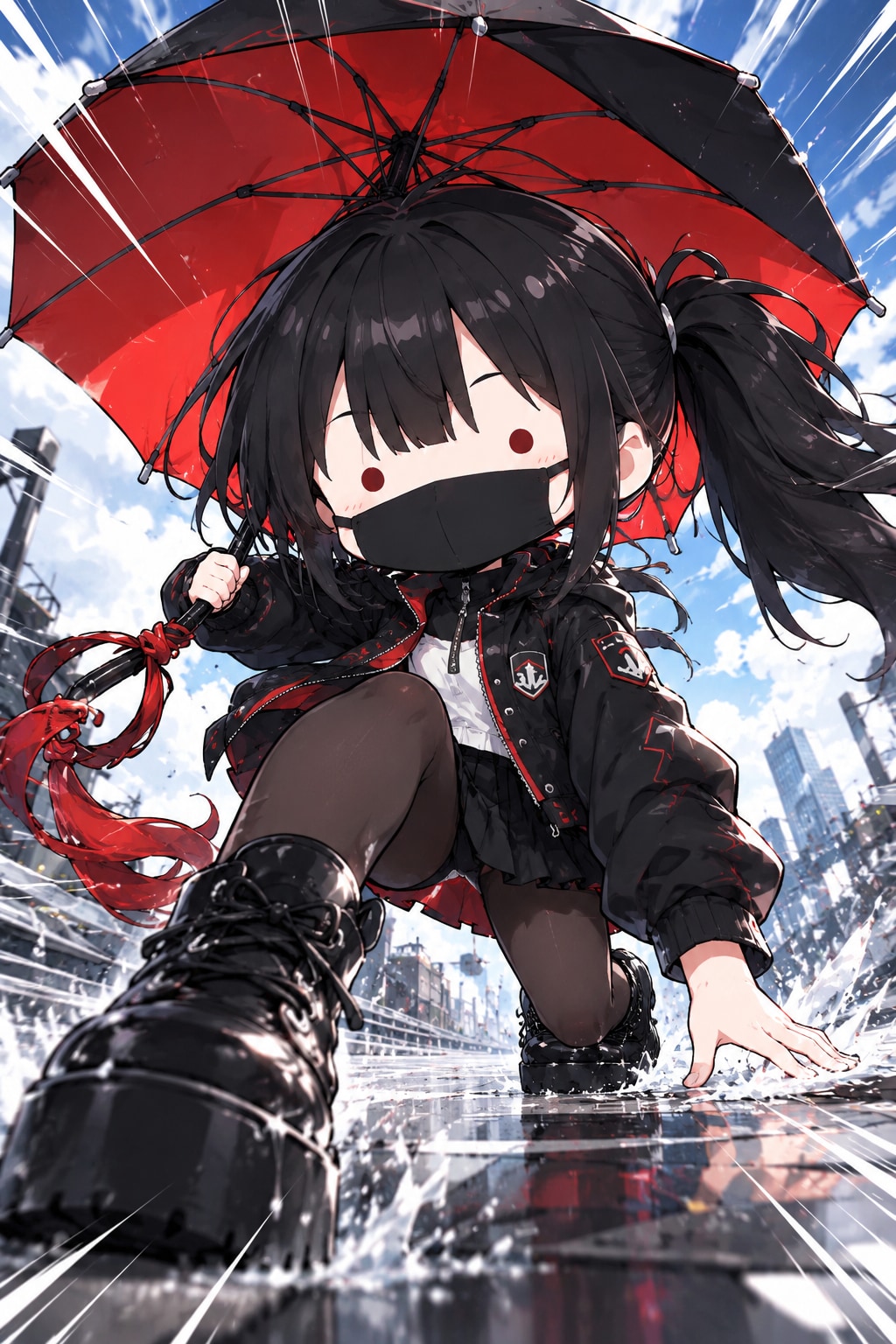横降り