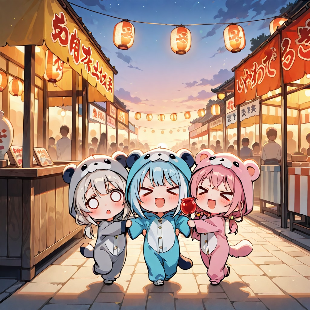 仲良しちゃんのお祭り