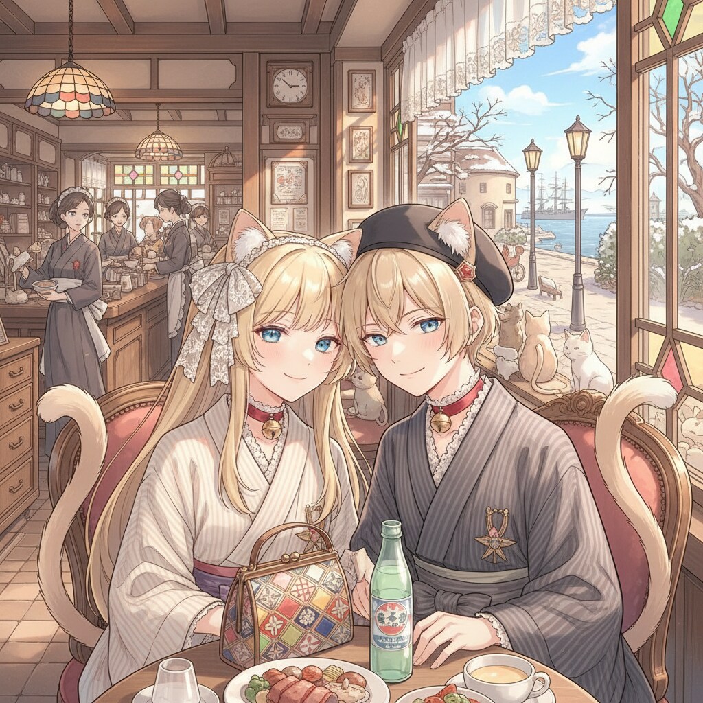 金ツイにゃん。大正ロマン | の人気AIイラスト・グラビア