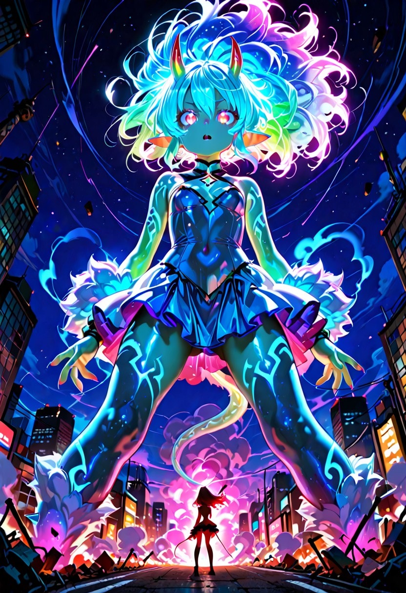 2枚）怪獣少女