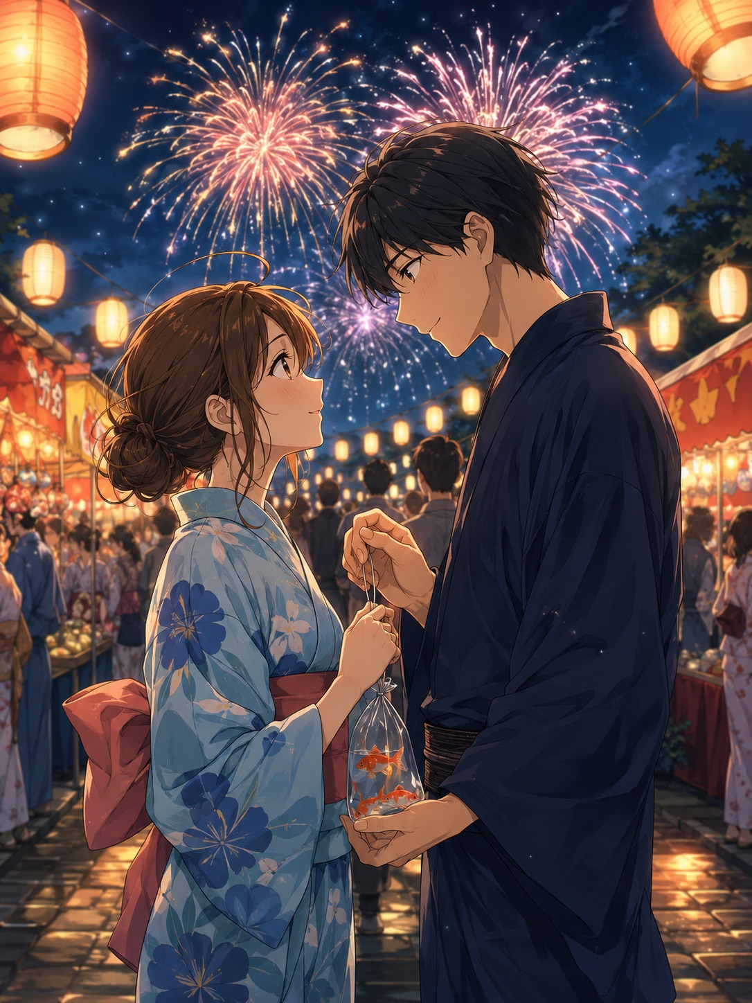 君を見つけた、花火の夜
