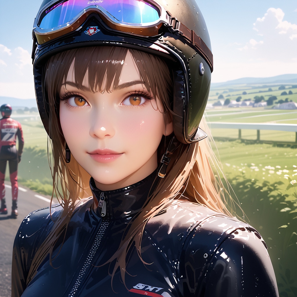バイク好き彼女 | の人気AIイラスト・グラビア