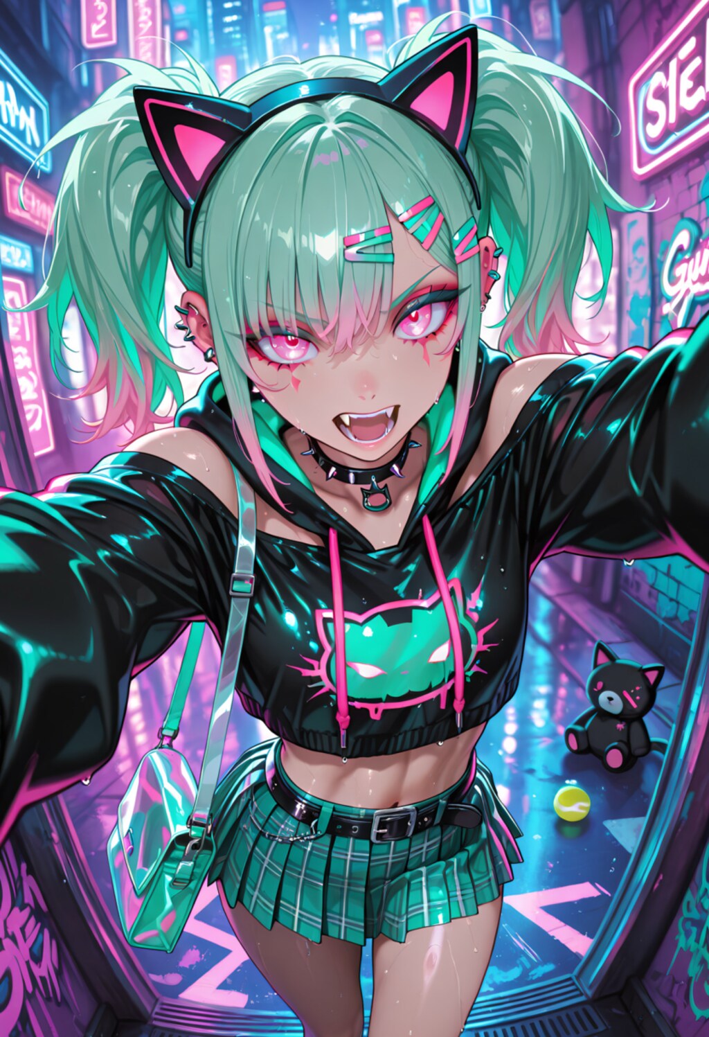 Neon Catgirl
