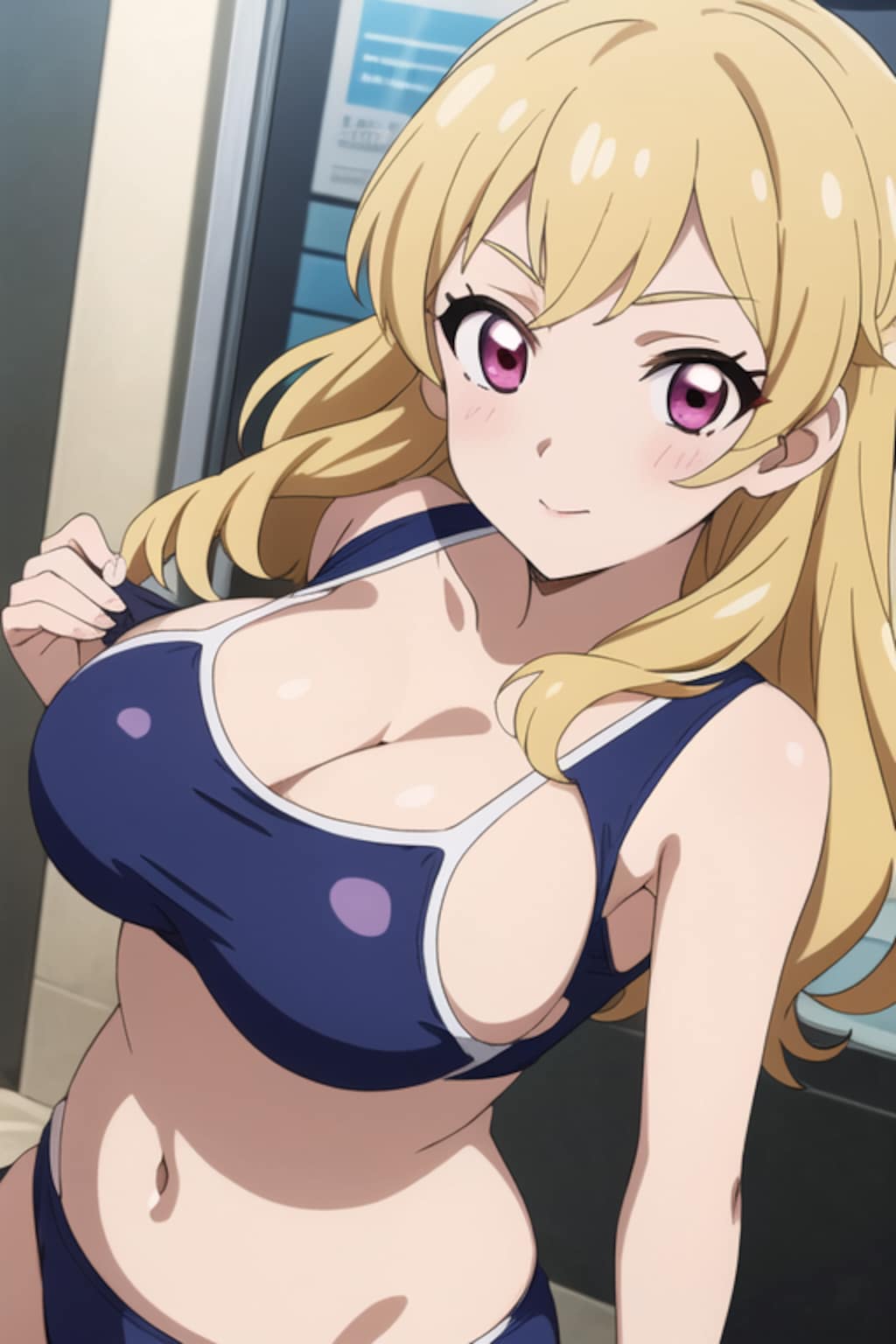 いちごちゃん水着撮影03